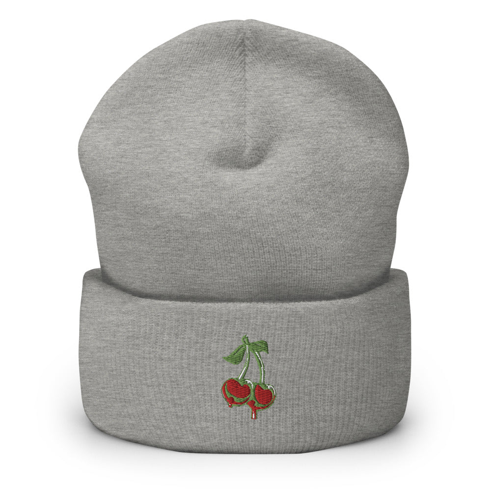 Cherries Cuffed Beanie