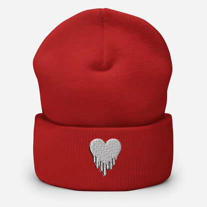 Heart Cuffed Beanie