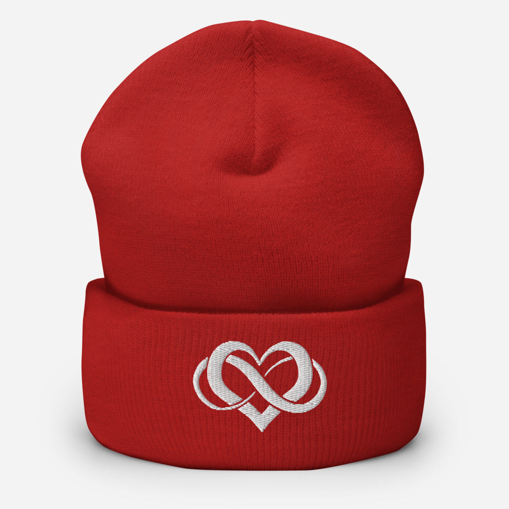 Poly Love Cuffed Beanie