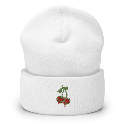 Cherries Cuffed Beanie
