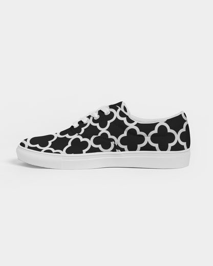 Quatrefoil Women's Lace Up Canvas Shoe