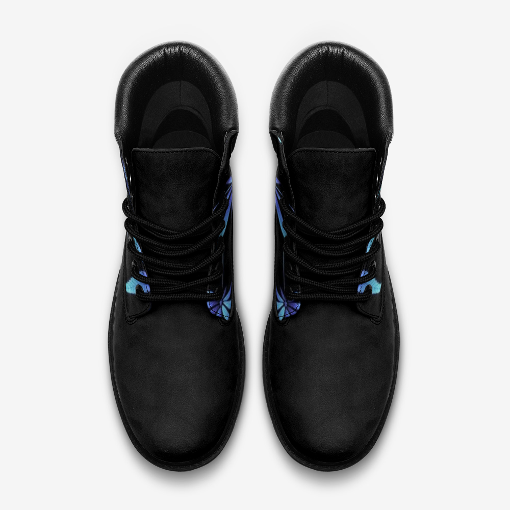 Glow Leaf Casual Leather Lightweight boots