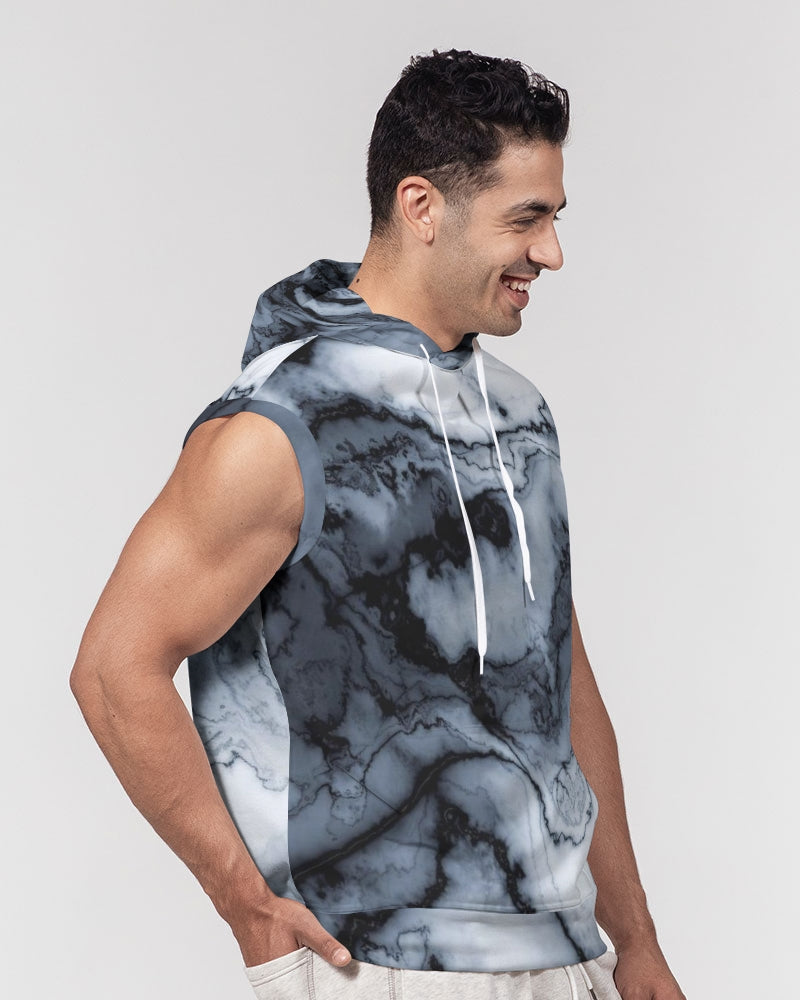 Marble Men's Premium Heavyweight Sleeveless Hoodie