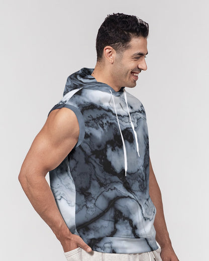 Marble Men's Premium Heavyweight Sleeveless Hoodie