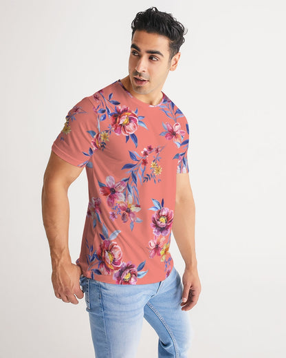Peach Floral Men's Tee