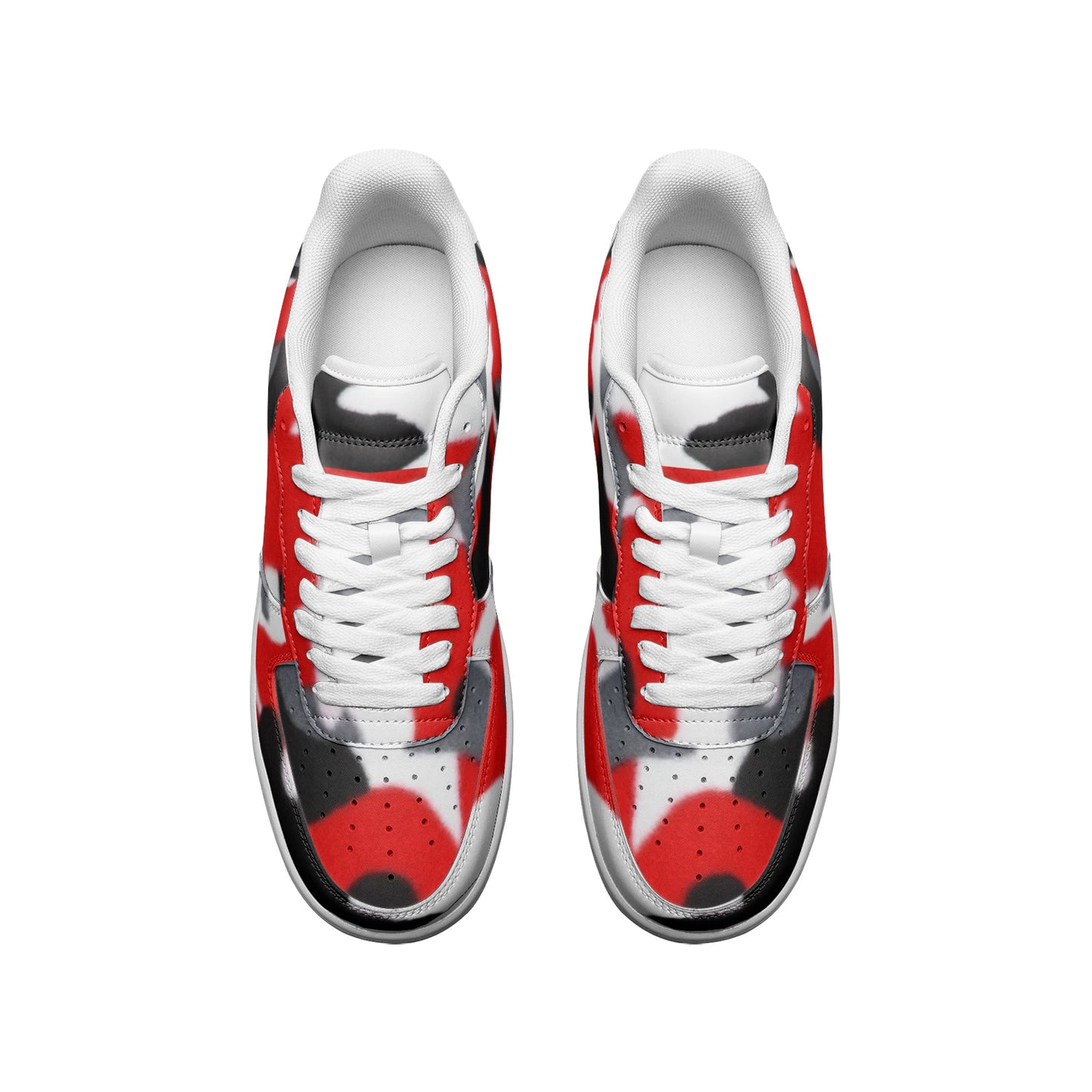 Red Camo Unisex Low Top Sneakers