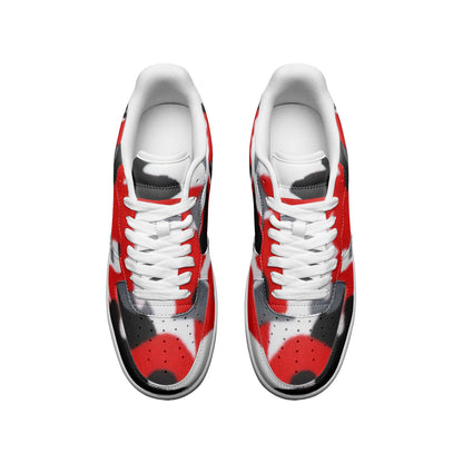 Red Camo Unisex Low Top Sneakers