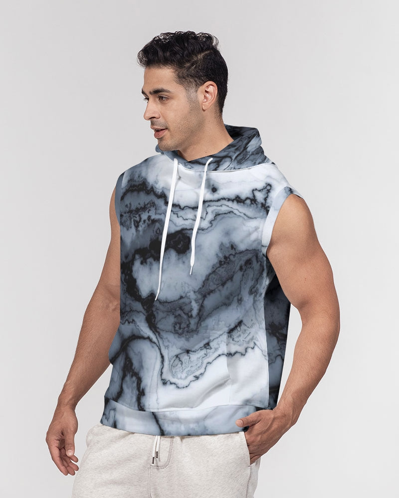 Marble Men's Premium Heavyweight Sleeveless Hoodie