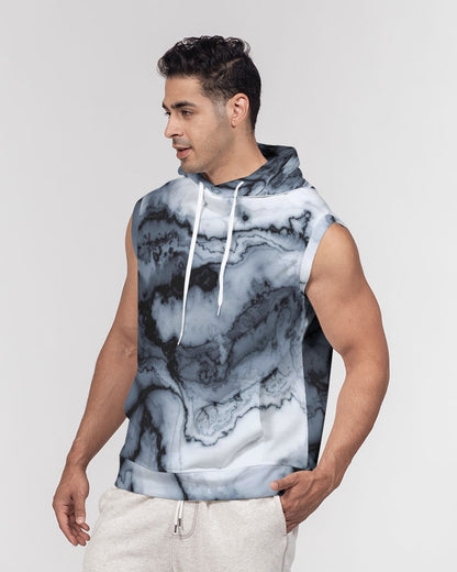 Marble Men's Premium Heavyweight Sleeveless Hoodie