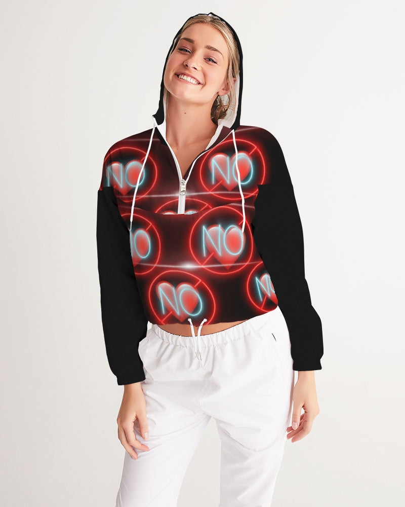 No love 3 Women's Cropped Windbreaker