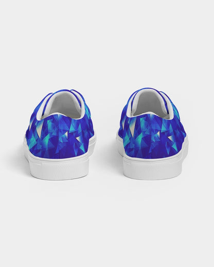 Crystal Blue Men's Lace Up Canvas Shoe
