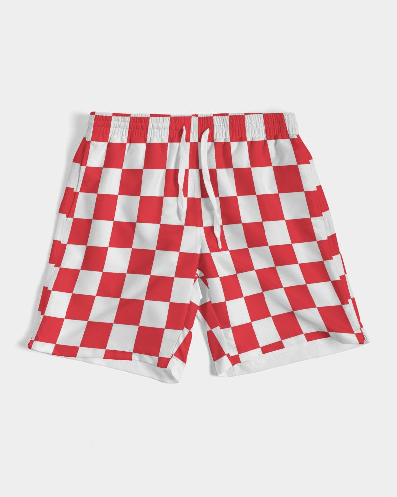 checkered Men's Swim Trunk