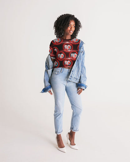 No love 3 Women's Lounge Cropped Tee