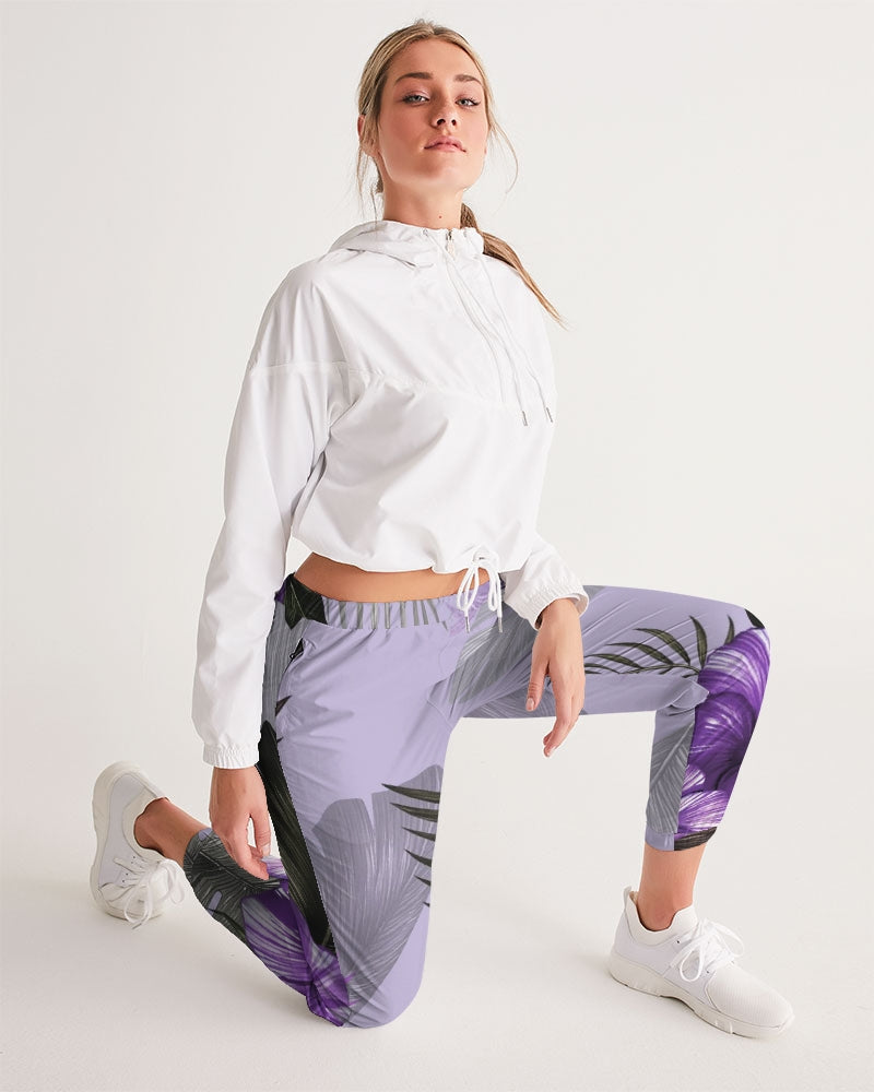 Purple Flower Women's Track Pants