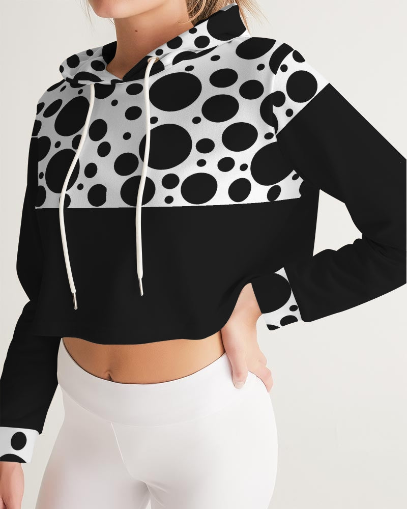 Dots Women's Cropped Hoodie