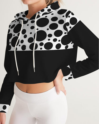 Dots Women's Cropped Hoodie