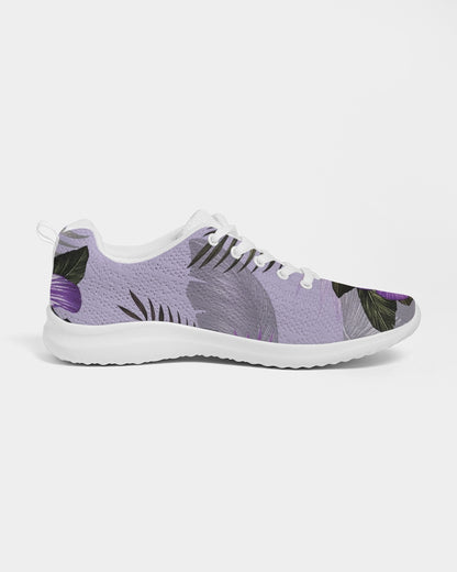 Purple Flower Women's Athletic Shoe