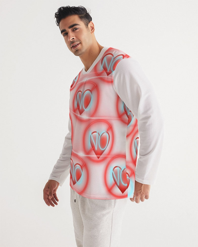 No love 2 Men's Long Sleeve Sports Jersey