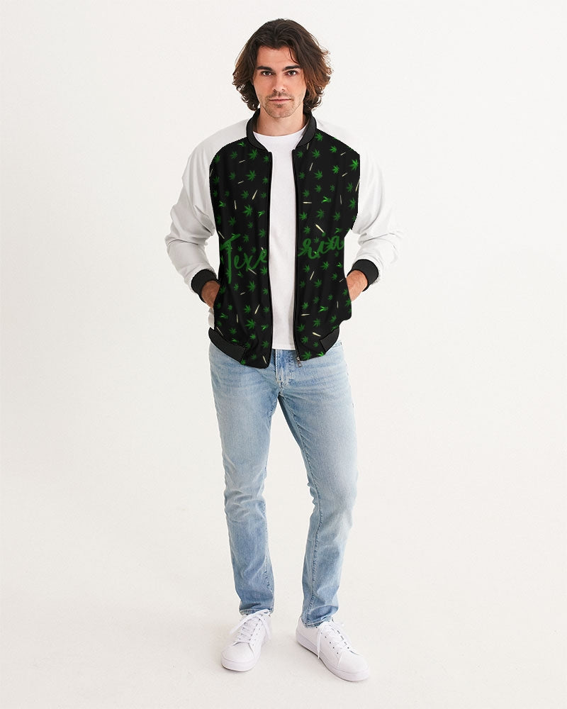 Hemp Leaves Men's Bomber Jacket