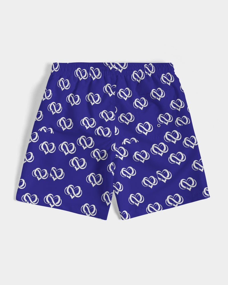 Poly Love Blue Men's Swim Trunk
