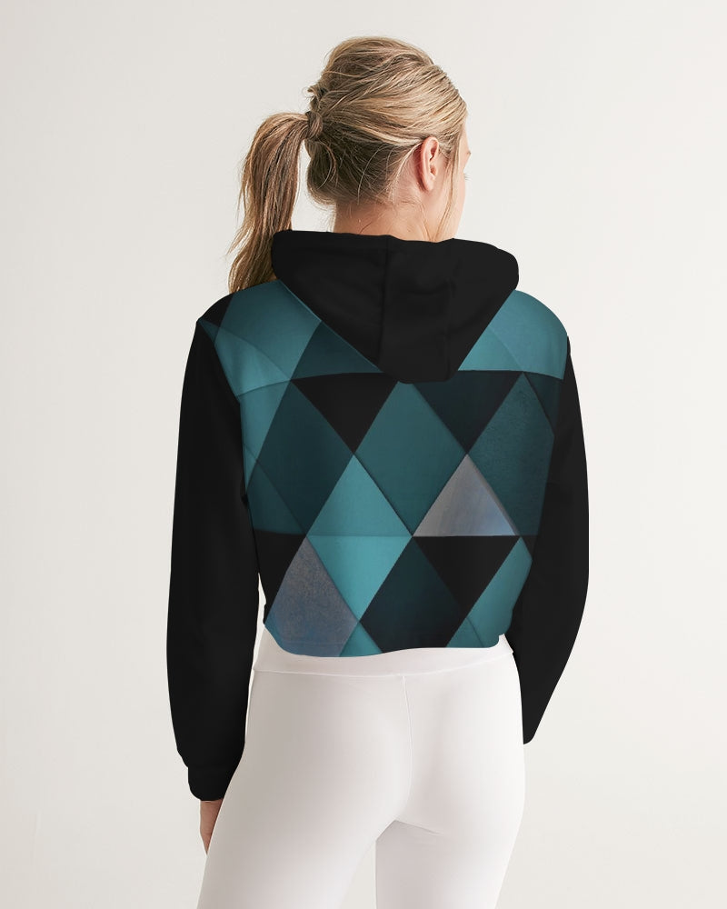 Triangle Women's Cropped Hoodie