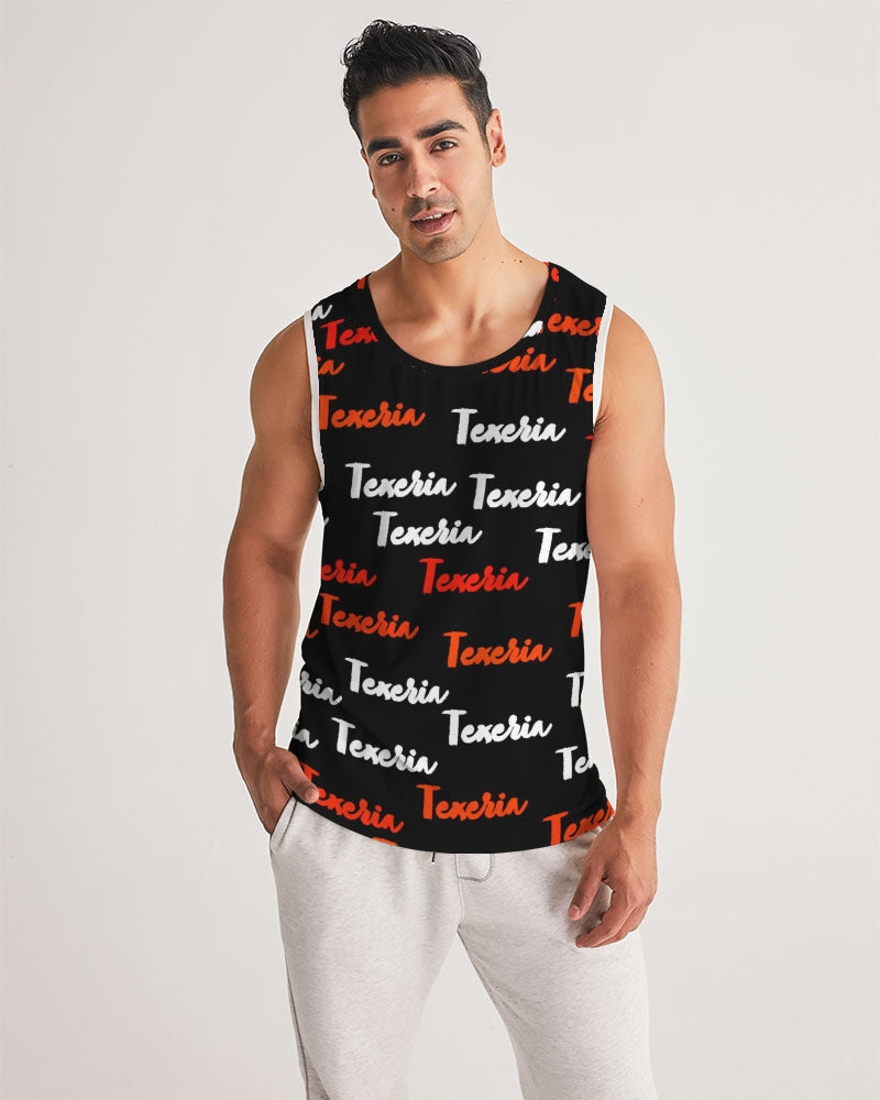 Texeria Monogram Red Men's Sport Tank