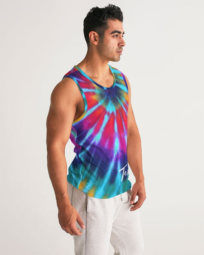 Tye Dye Men's Sports Tank