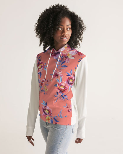 Peach Floral Women's Hoodie