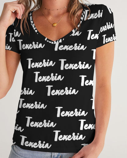 Texeria Monogram Women's V-Neck Tee