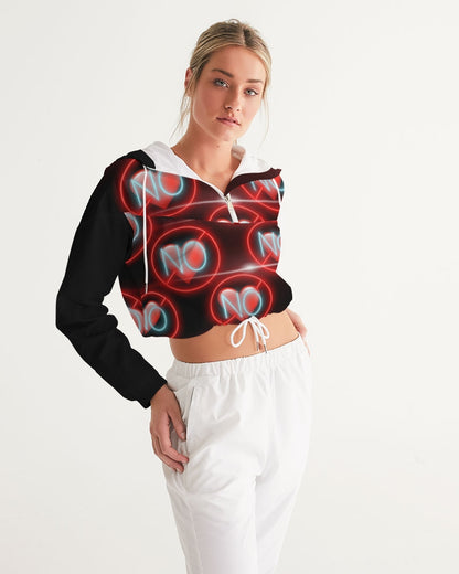 No love 3 Women's Cropped Windbreaker