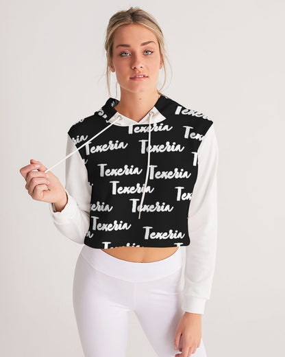 Texeria Monogram Women's Cropped Hoodie