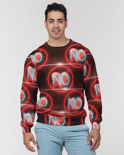 No love 3 Men's Classic French Terry Crewneck Pullover