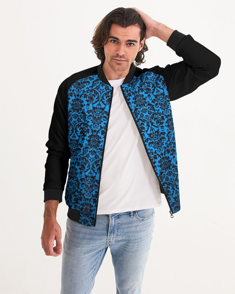 chandelier blue Men's Bomber Jacket