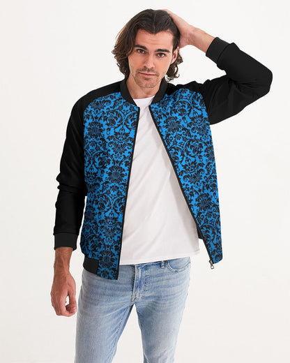 chandelier blue Men's Bomber Jacket