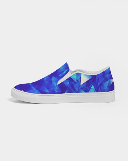 Crystal Blue Men's Slip-On Canvas Shoe