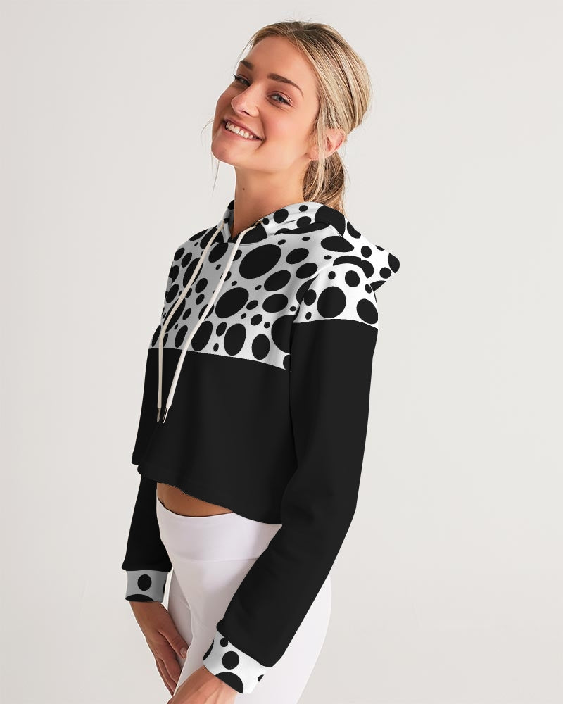 Dots Women's Cropped Hoodie