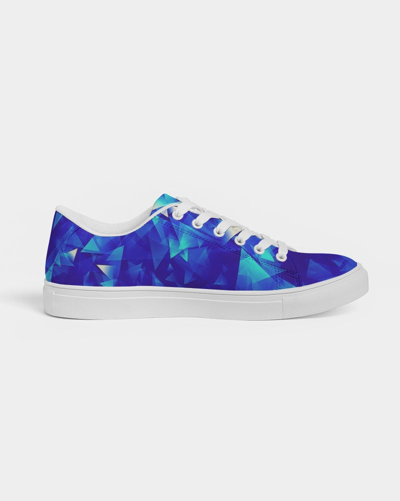 Crystal Blue Men's Faux-Leather Sneaker