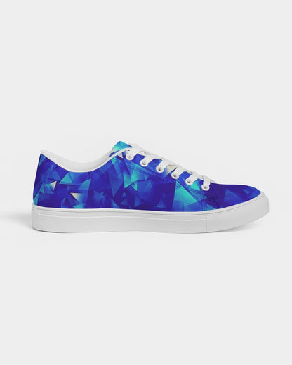 Crystal Blue Men's Faux-Leather Sneaker