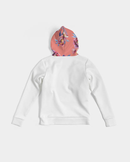 Peach Floral Women's Hoodie