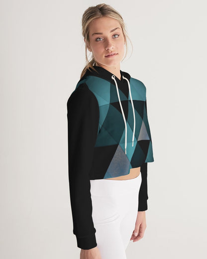 Triangle Women's Cropped Hoodie