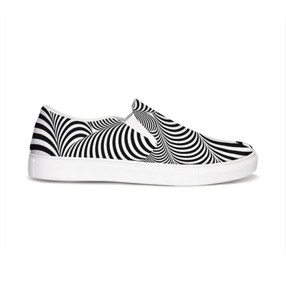 Optical illusion Slip-On Canvas Shoe