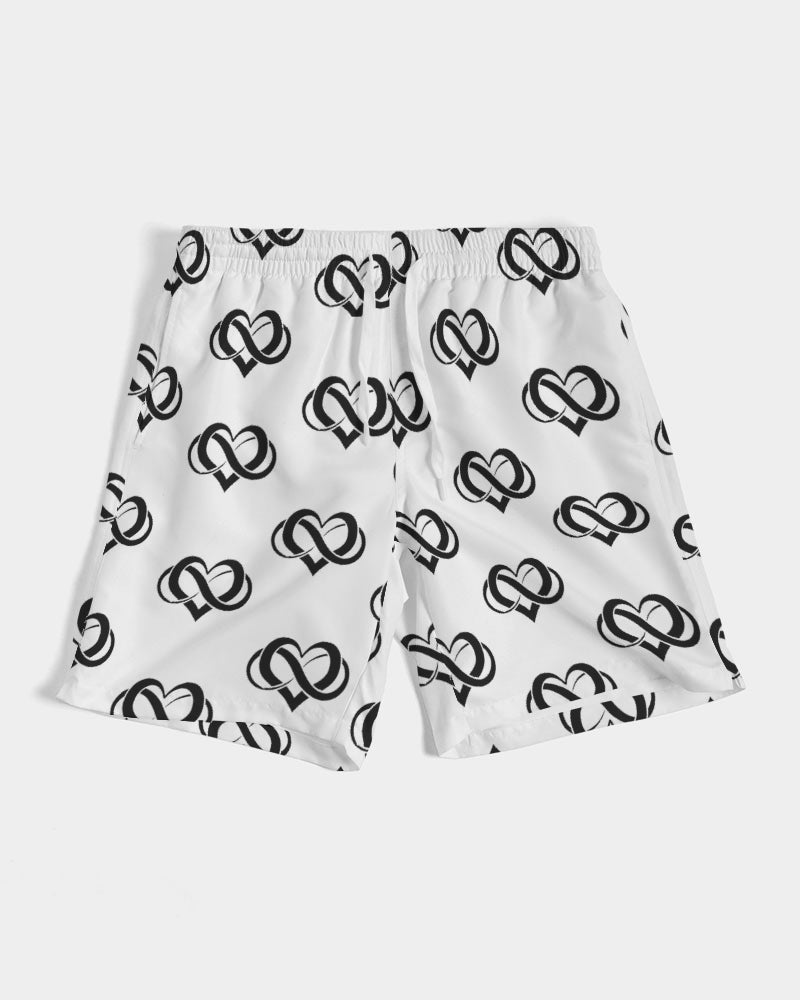 Poly Love White  Men's Swim Trunk