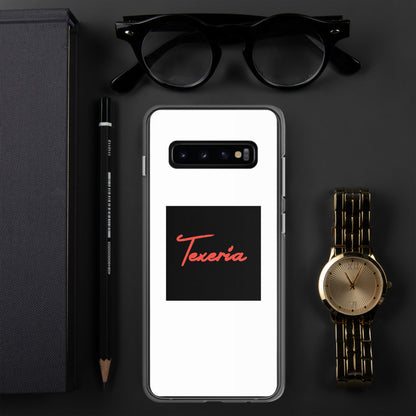 Red Logo Script Samsung Case