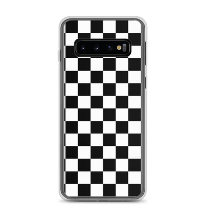 Checkered Black Samsung Case