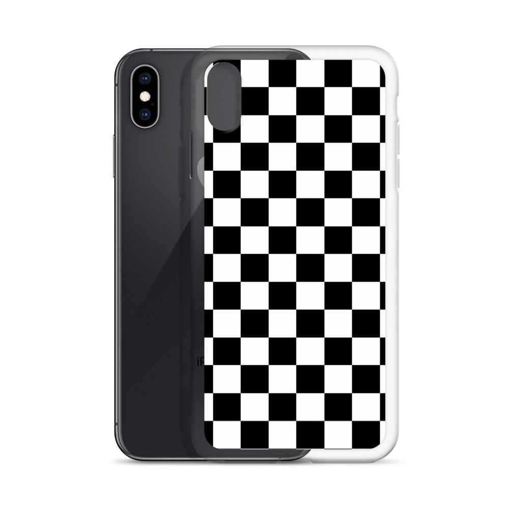 Checkered Black iPhone Case
