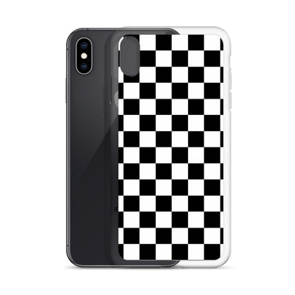Checkered Black iPhone Case