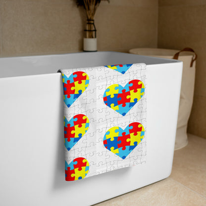 Autism Awareness FC2 Beach Towel