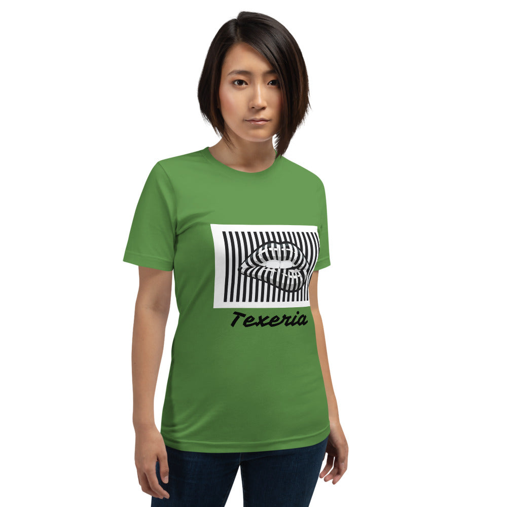 Pin Stripe Lips Plus Size T-Shirt
