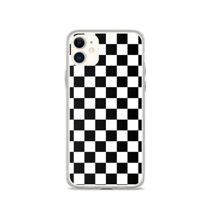 Checkered Black iPhone Case