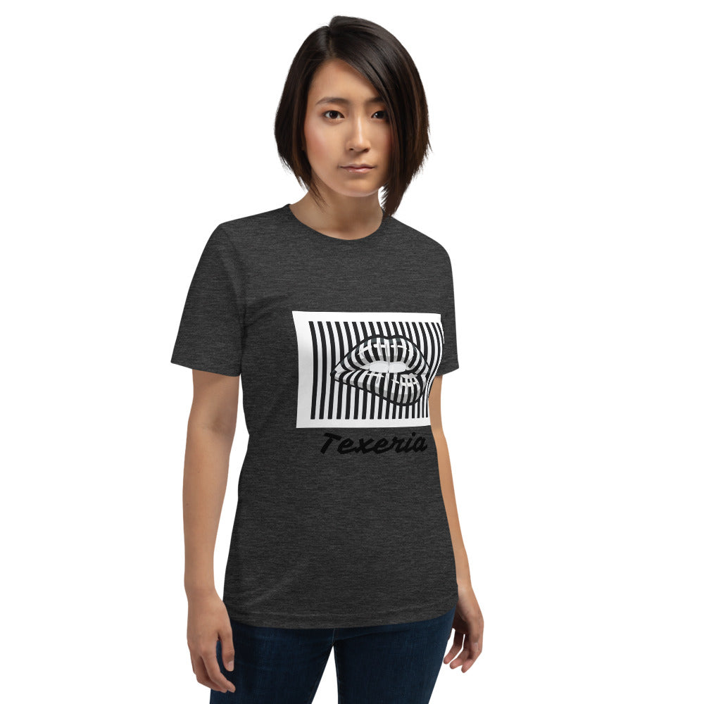 Pin Stripe Lips Plus Size T-Shirt